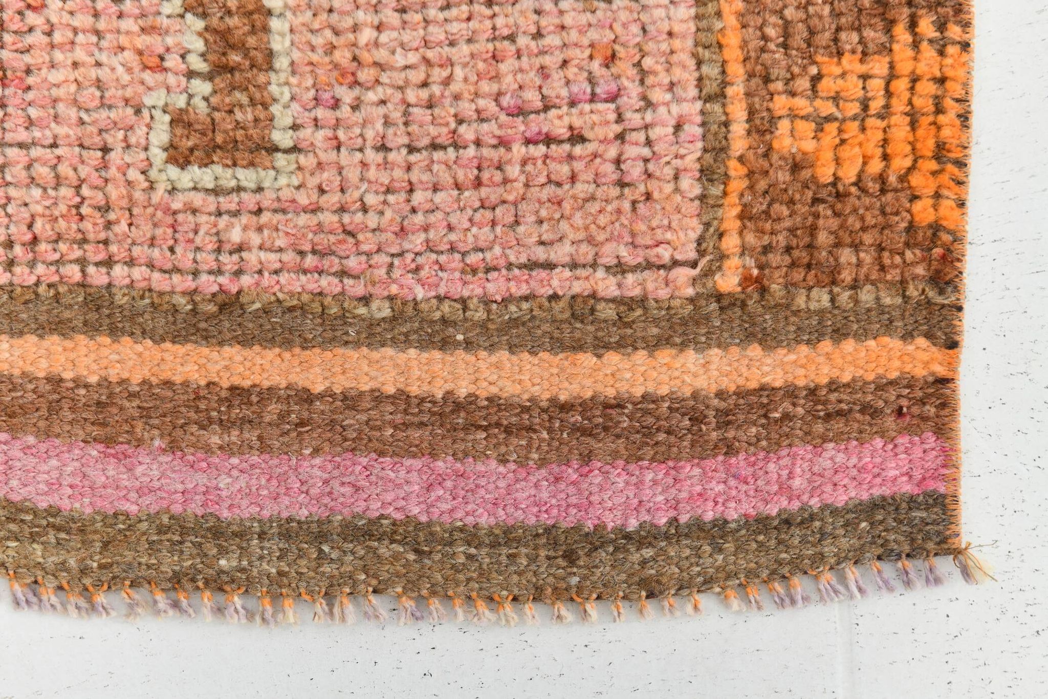 3x11 Colorful Turkish Vintage Runner Rug, 92x328Cm