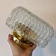 Vintage square globe wall or ceiling light in moulded glass