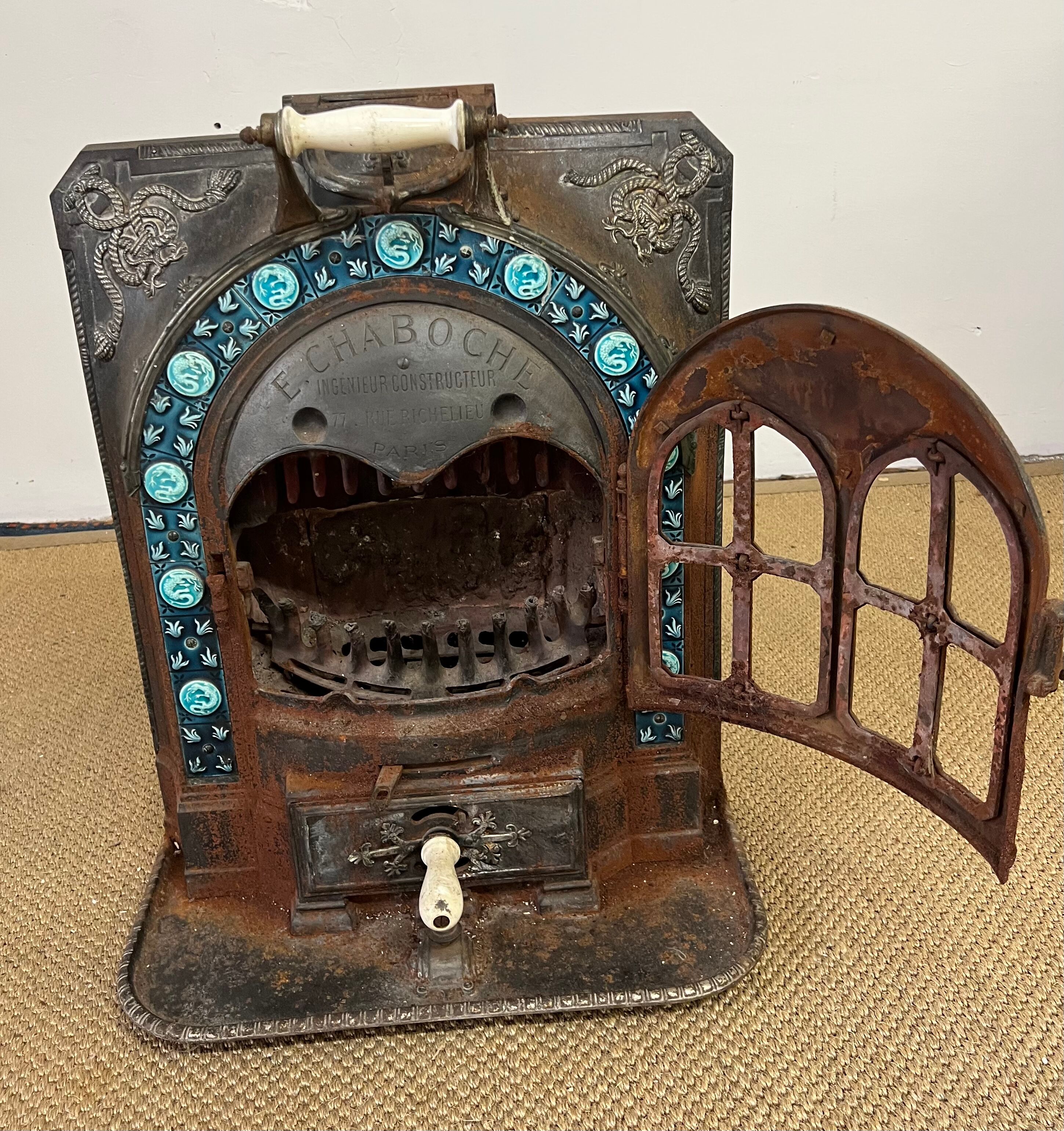 Cast iron stove E. Chaboche La Salamandre