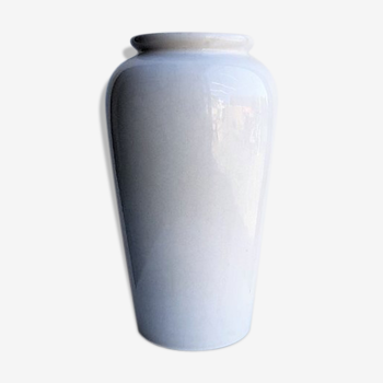 Vase blanc en céramique émaillée