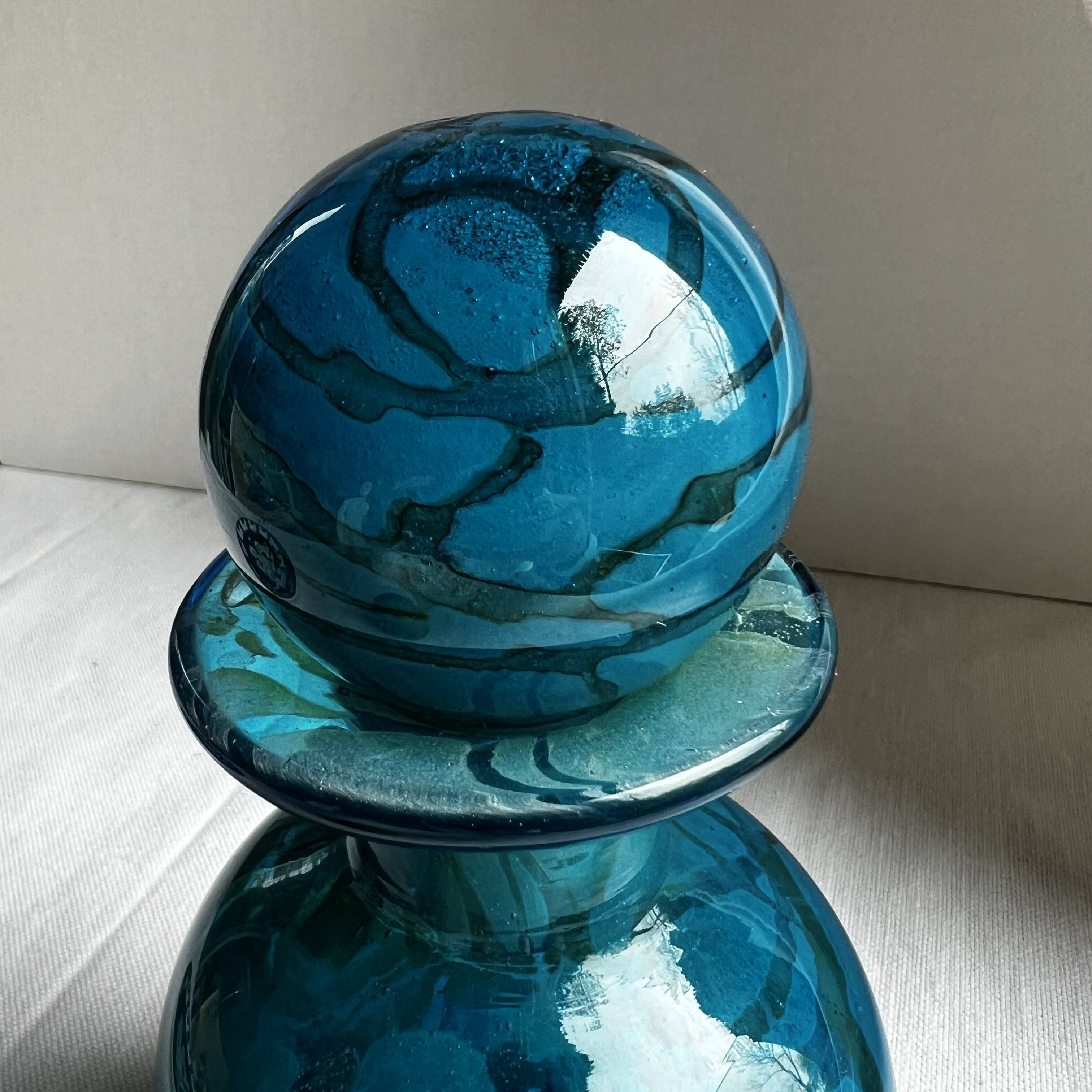 Glass Carafe Mdina Ming Series - Signed Michael Harris Malta 1970