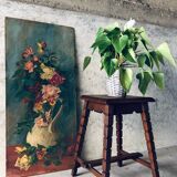 Mid-Century XX Oak Stool or Side Table