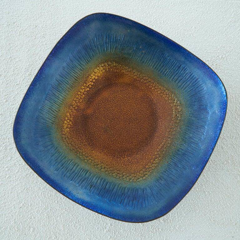 Enamelled bowl by Franco Bastianelli for Laurana Pesaro, 1960s.