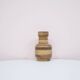 Vintage brown ceramic vase