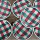 Série de 12 assiettes à dessert vintage en céramique par la Faïencerie Nouvelle, Givors France