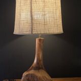 Brutalist olive lamp