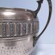 Large art deco stamped brass planter