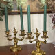 Paire de chandeliers en bronze 19ème