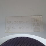 Dansk design white/purple 1980s pendant lamp by Danish Jeka Metaltryk