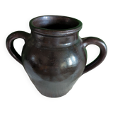 Nehou pottery vase signed Hamel