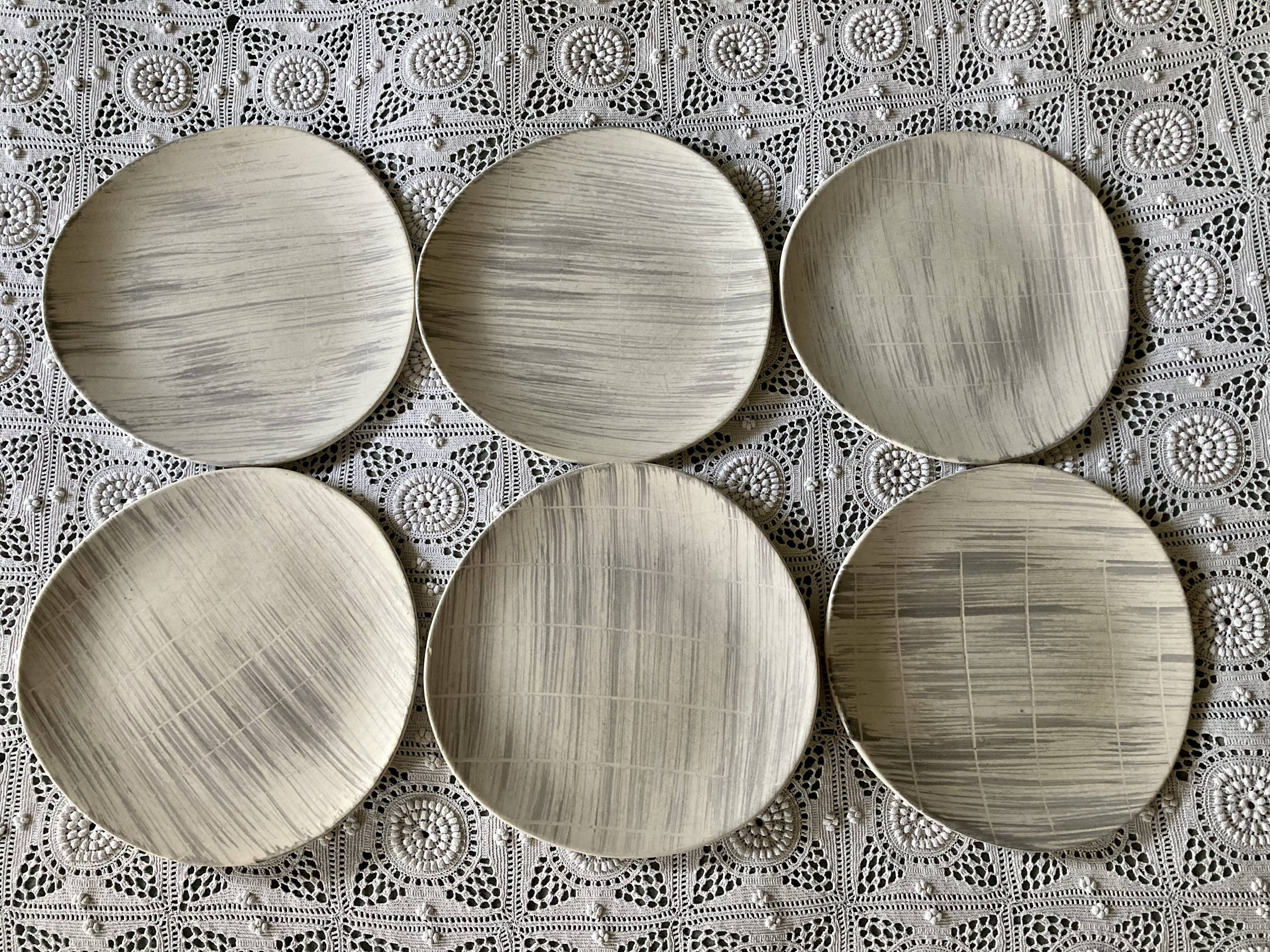 6 flat plates Voile Niderviller