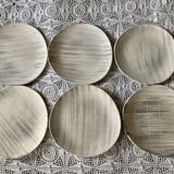 6 assiettes plates Voile Niderviller