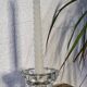 Bougeoir en verre vintage