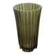 Large Art Deco smoked glass vase – height 32 cm