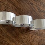 Modernist chrome candle holder from the 70s