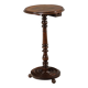 Petite table ancienne en hêtre teinté noyer, Italie, XXe siècle