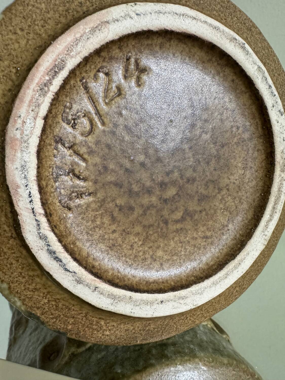 German ceramic vase with handles from the 60s