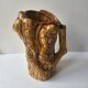 Ceramic jug resembling a tree trunk signed Aegitna Vallauris Years