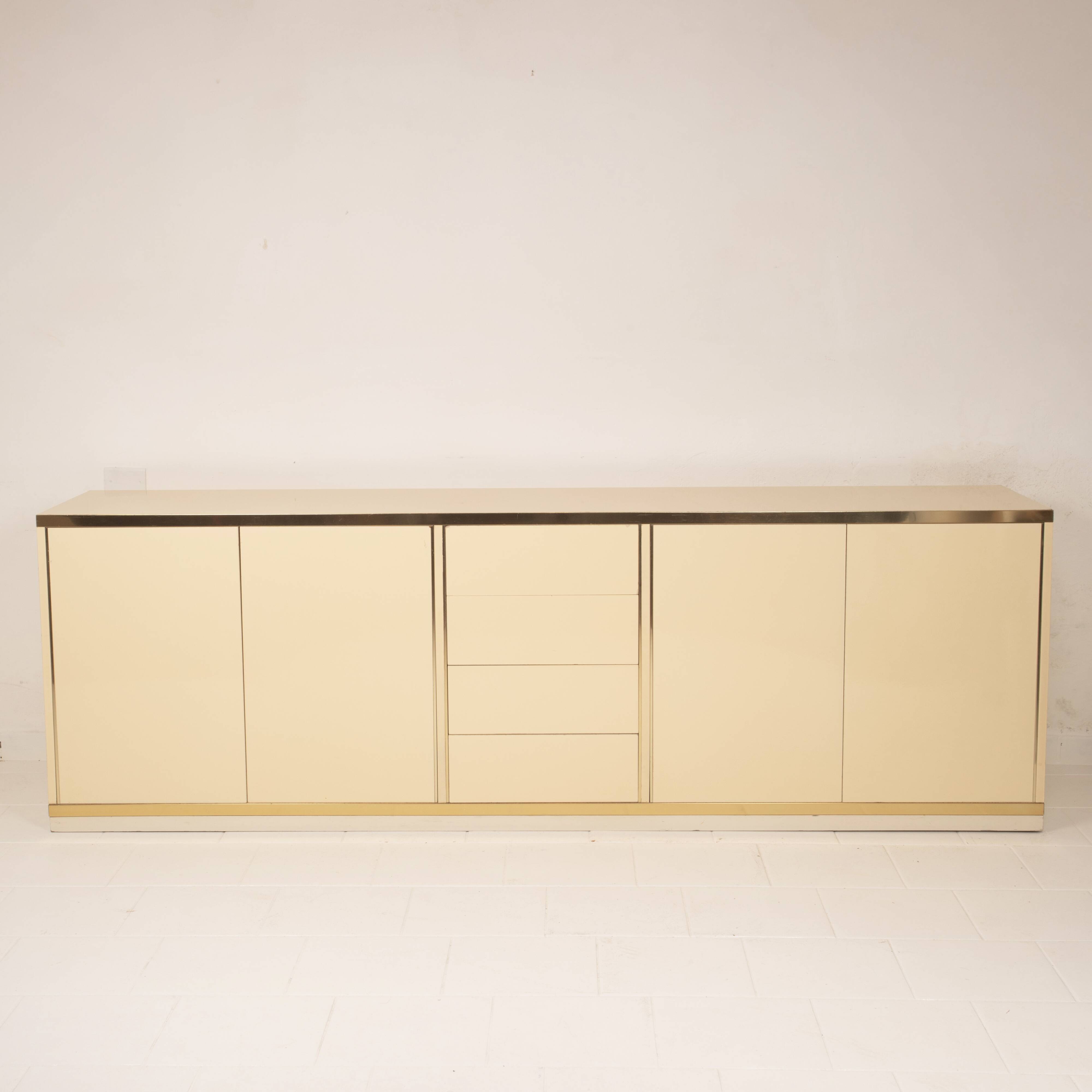 Willy Rizzo Hollywood Regency Sideboard for Mario Sabot 1970