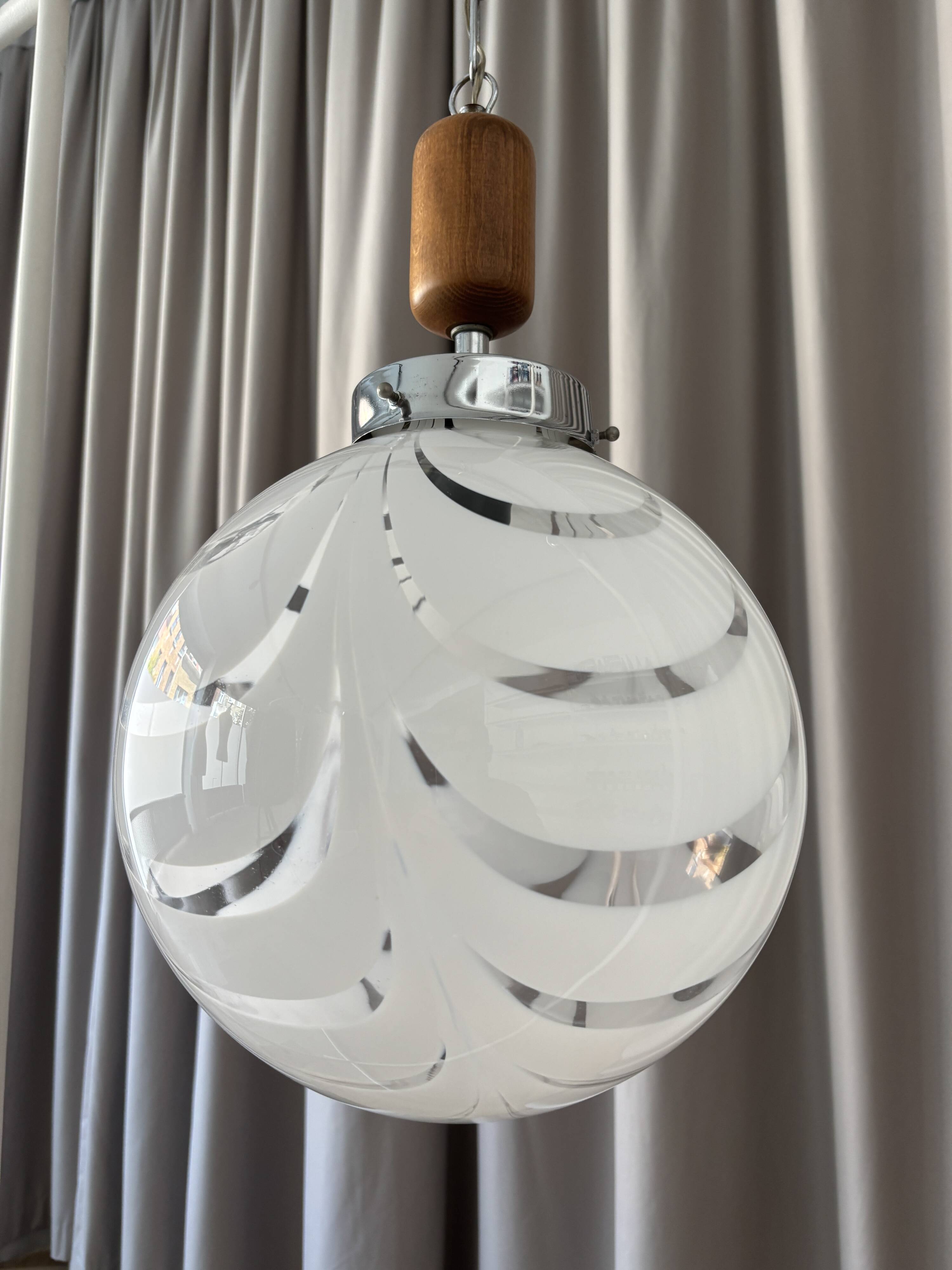 Vintage Murano glass pendant lamp – 1970s