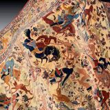 Tapis d'orient Iran Ispahan en laine et soie