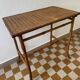 Antique bamboo wicker serving trolley