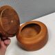 Very beautiful tobacco jar in teak wood with lid of stick-glued teak wood.