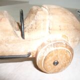 Wooden racing car