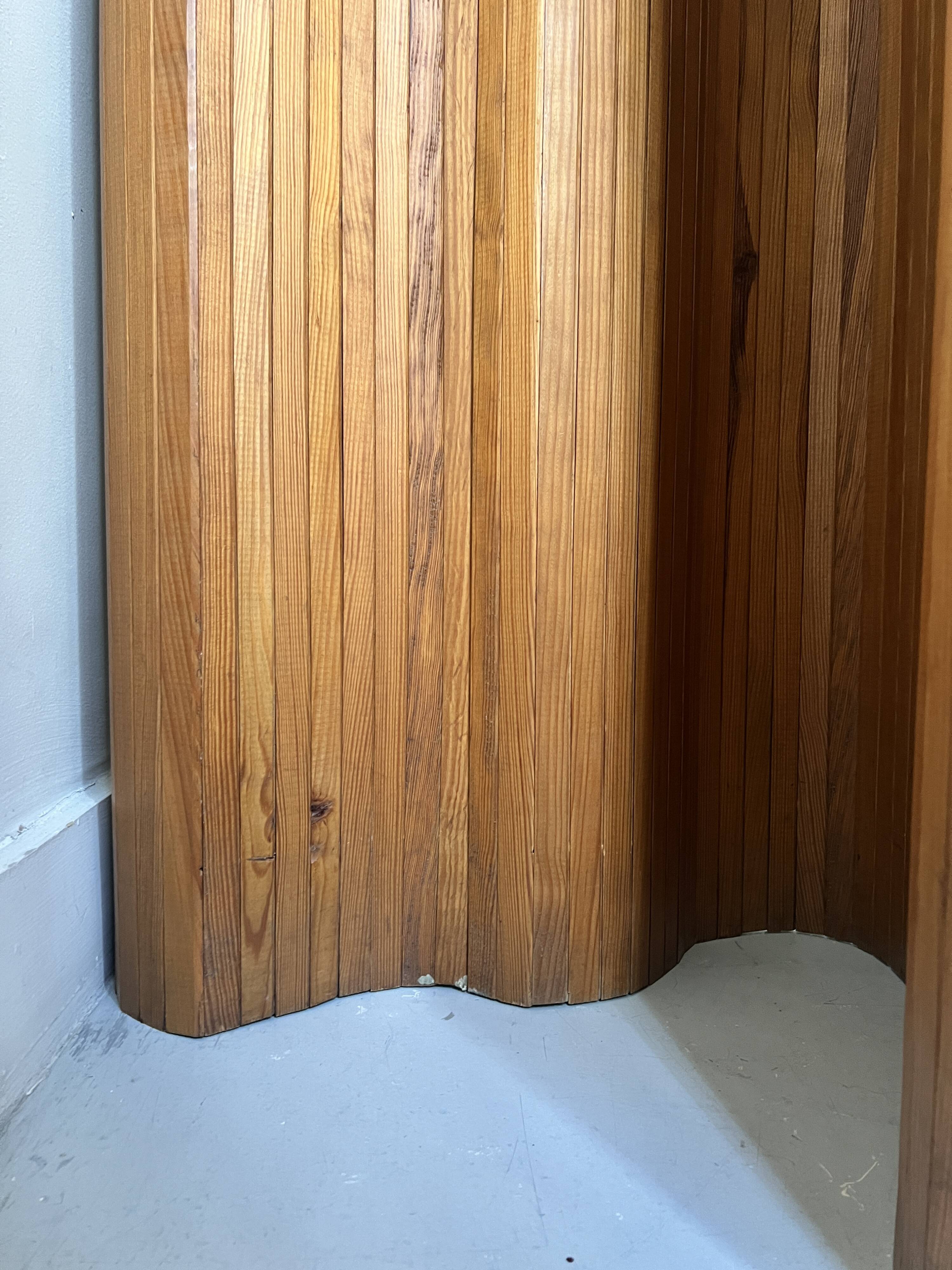 Baumann style modular wooden screen, 1950