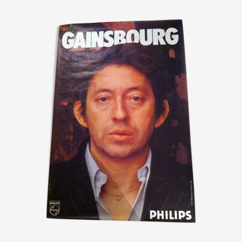Affiche Serge Gainsbourg vintage