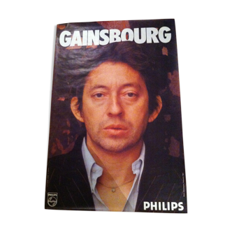 Affiche Serge Gainsbourg vintage