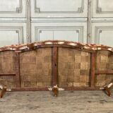 Louis XV Bench In Carved Beech And Moulded Corbeille File, 18th Century
