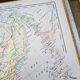Asia, China and Japan. Geographical map printed in 1900.