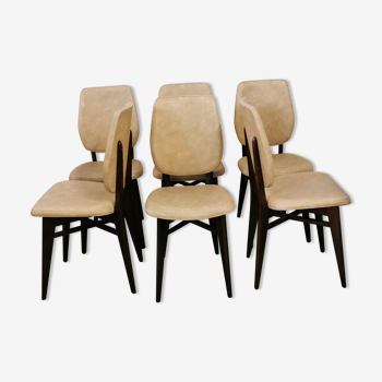 Lot de 6 chaises vintage