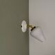 Vintage tulip wall light in white opaline