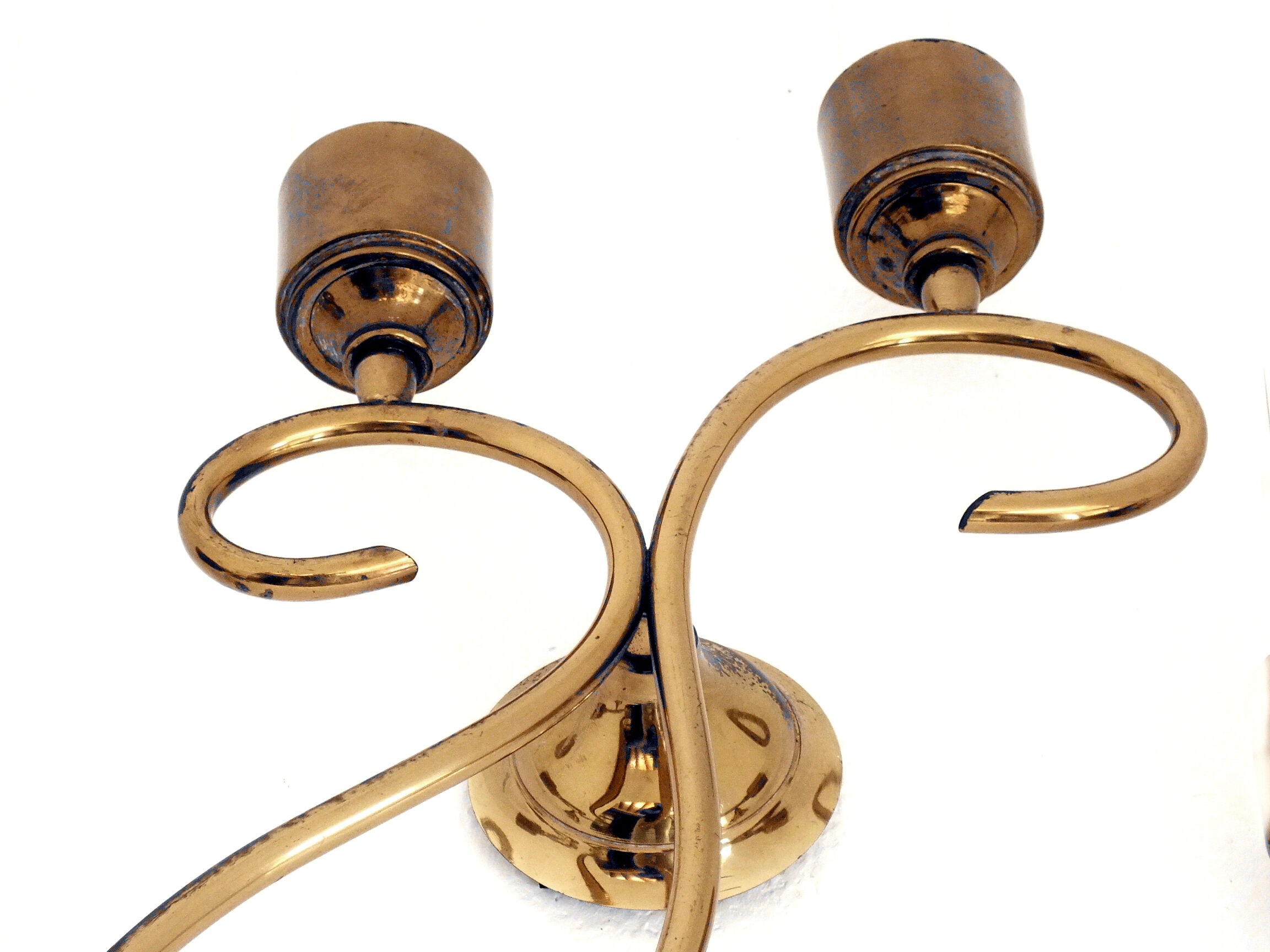 Angelo Lelli design three wall lamps by Arredoluce Italy 1950