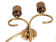 Angelo Lelli design three wall lamps by Arredoluce Italy 1950