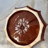 Vallauris orange & turquoise “umbrella” tray – 1970s