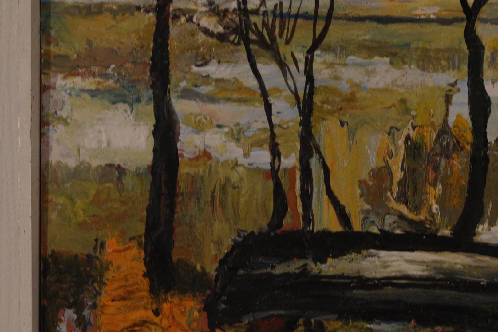 Paysage avec arbres par Harry Sahlin