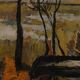 Paysage avec arbres par Harry Sahlin