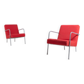 Ensemble de 2 fauteuils vintage style bauhaus d'ikea