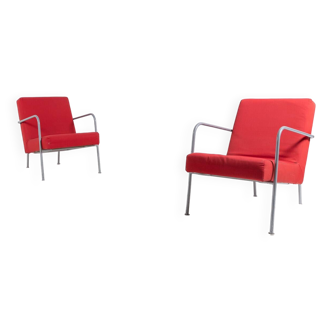 Ensemble de 2 fauteuils vintage style bauhaus d'ikea
