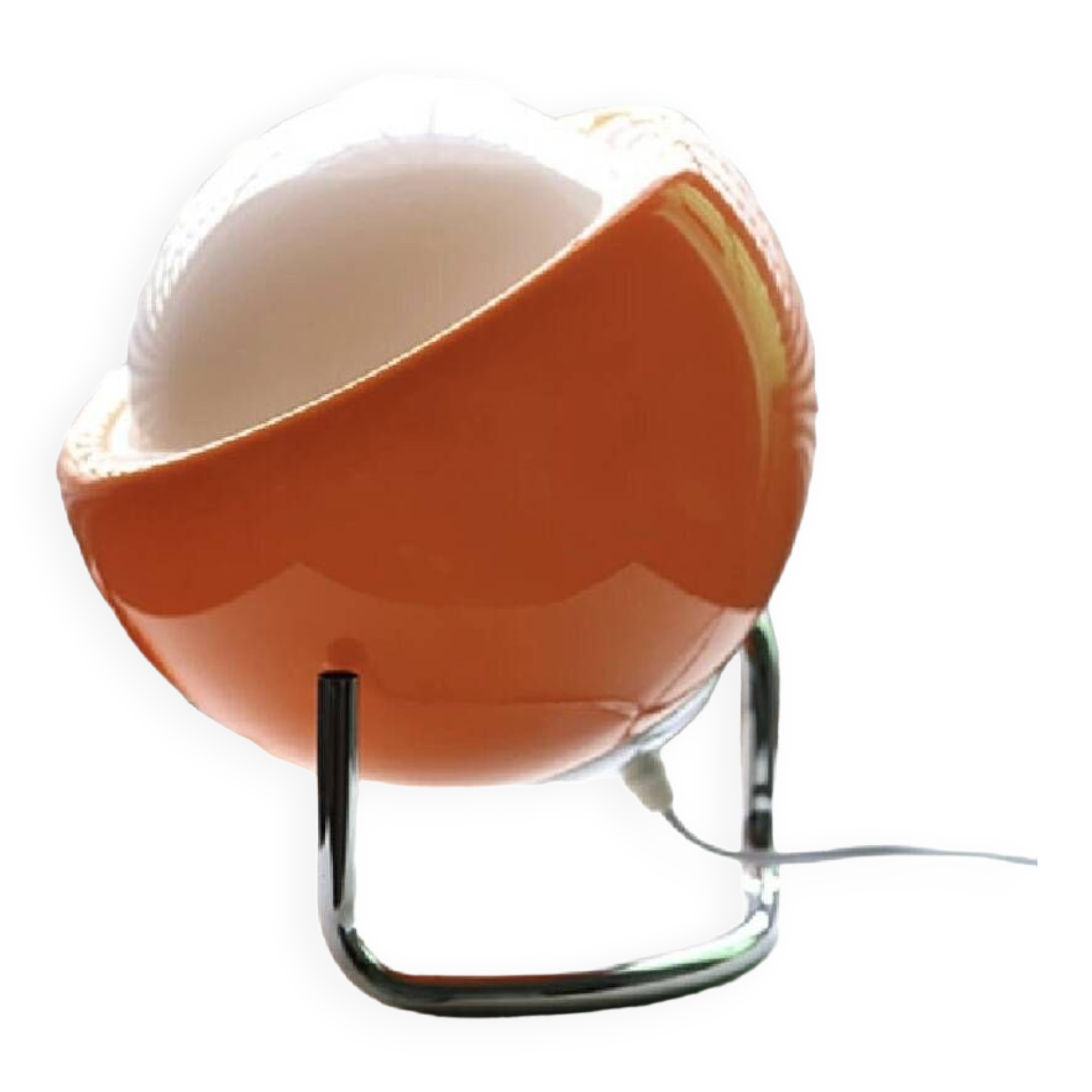 Bauhaus-inspired glass globe lamp