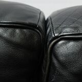 Vintage LC-2 in black leather by Le Corbusier, Jeanneret & Perriand for Cassina