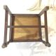 Armchair Henri II wood and leather