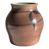 VASE Artisanal Signé Grès VINTAGE