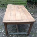 Old wooden farmhouse table