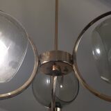 Art deco brass chandelier