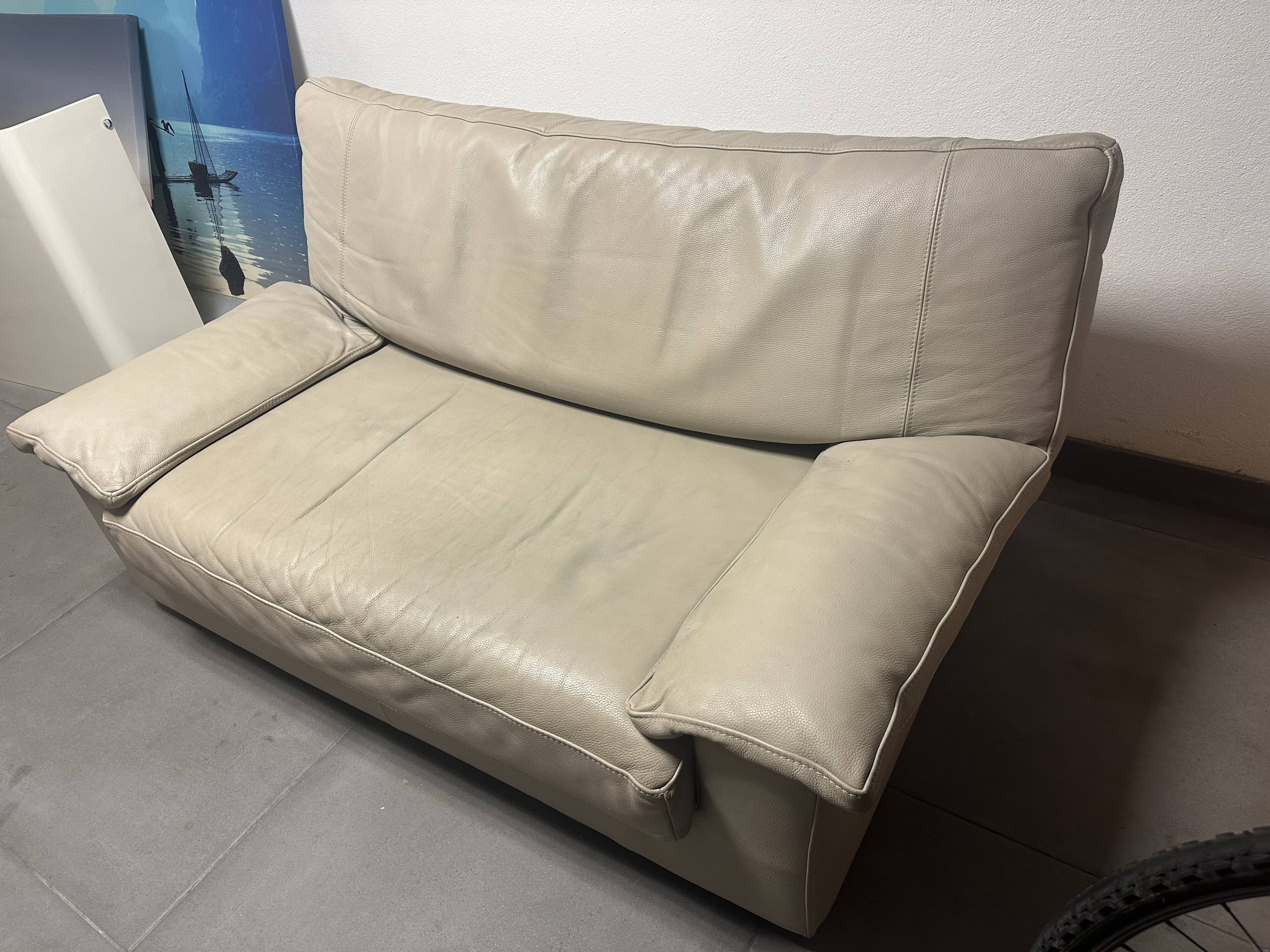 2-seater leather sofa by STEINER