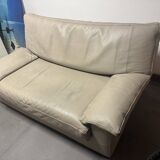 2-seater leather sofa by STEINER